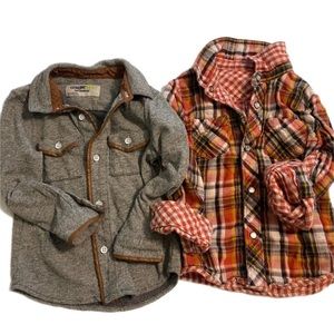Set of two 3T button down long sleeve shirts